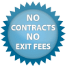 No Contract No Exit fees